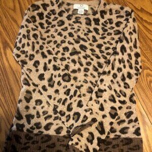 Leopard Print Cashmere Sweater